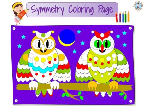 Symmetry coloring page