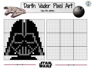 Star Wars Pixel Art - Darth Vader - Treasure hunt 4 Kids