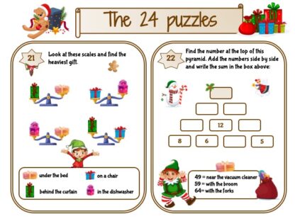 24 puzzles until Christmas