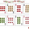 Christmas deck of cards