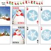 Christmas playing cards