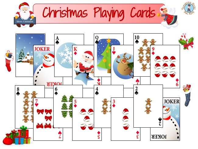 Printable Christmas Playing cards