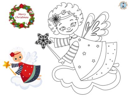 Angel coloring page