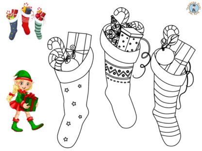 Christmas Stocking coloring page