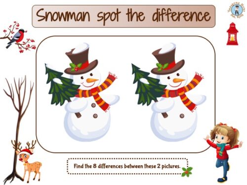 Snowman Spot the difference