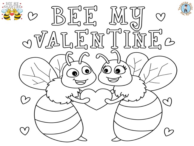 Be My Valentine coloring page