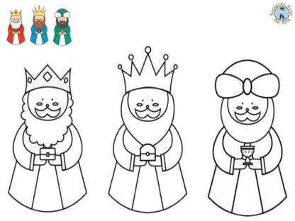 the Three Wise Men coloring page