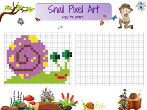 Snail pixel art