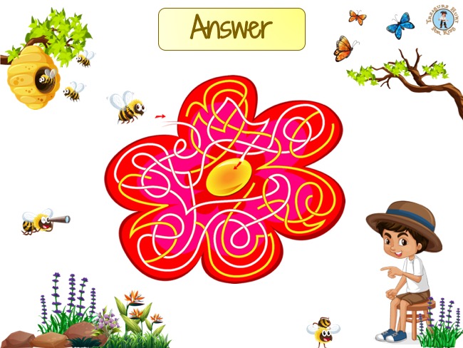 Online Maze games for Young Children: Bee