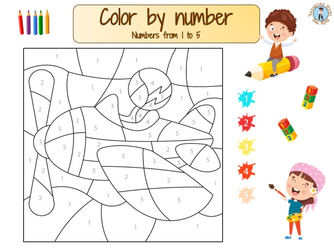 Color by number 1-5