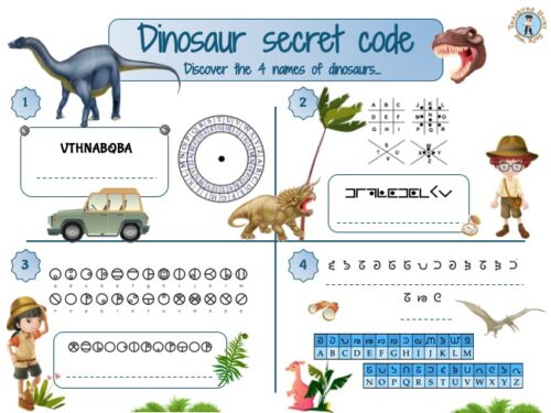 Dinosaur secret codes