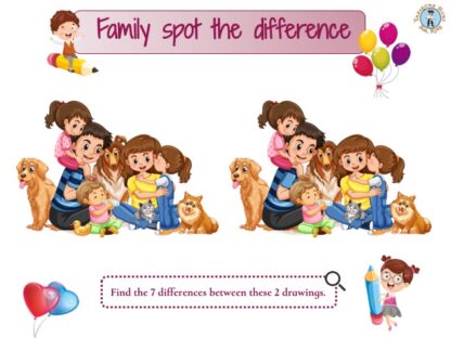 Family spot the difference