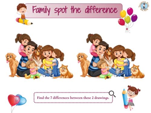 Family spot the difference