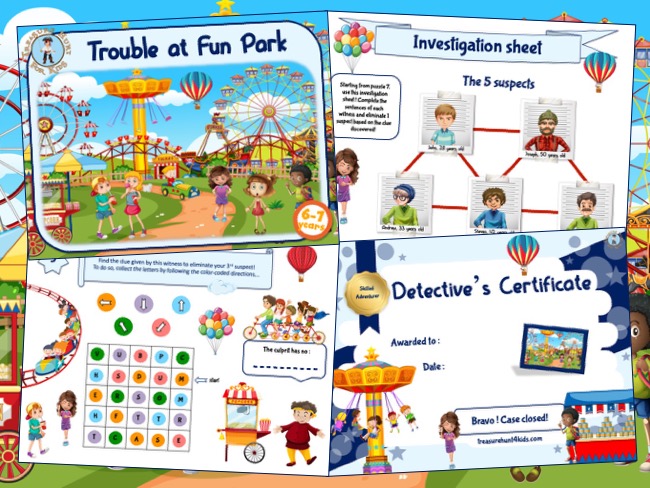Amusement Park investigation party game