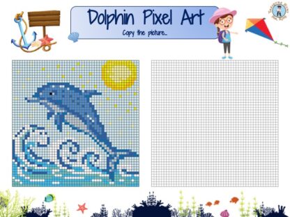 Dolphin Pixel art