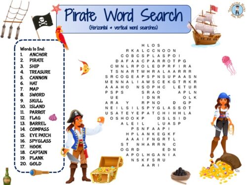Pirate word search