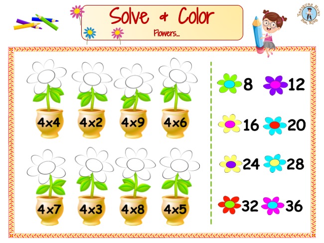 Solve and color worksheet