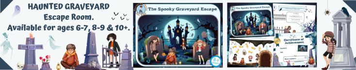 The Spooky Graveyard escape room to play at home