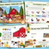 Printable farm party game