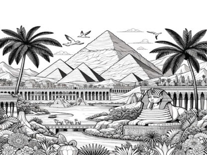 20 Egypt coloring pages