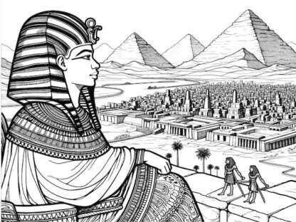 Downloadable Egypt Coloring Book