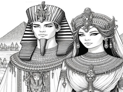 Egypt Digital Coloring Page