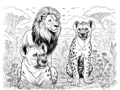 20 Wild Animals Coloring pages