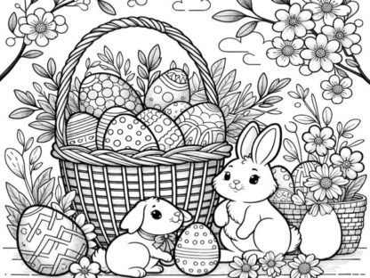 Downloadable Easter coloring book