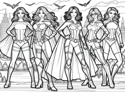 20 Superhero coloring pages