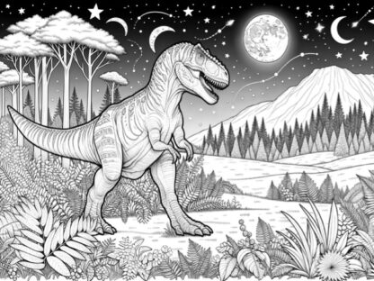 Dinosaur Instant download coloring page