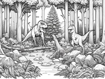 Downloadable Dinosaur coloring book