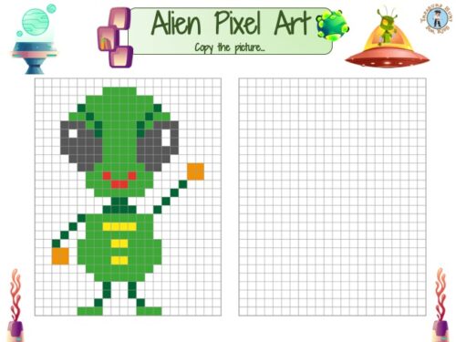 Pixel Art Alien: Create Your Own Extraterrestrial!