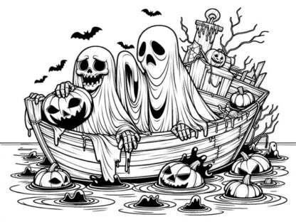 Frightful and Delightful: Halloween Coloring Book