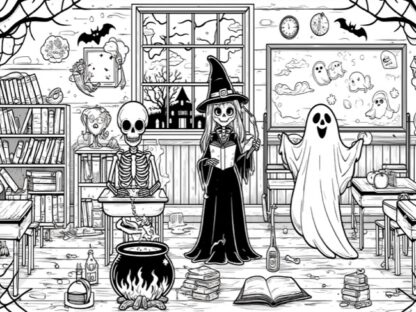 Hauntingly Fun Halloween Coloring Pages