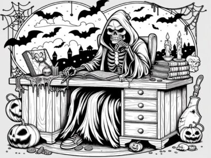 Halloween Night: A Spooky Coloring Experience