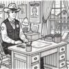 cowboy and sheriff coloring pages