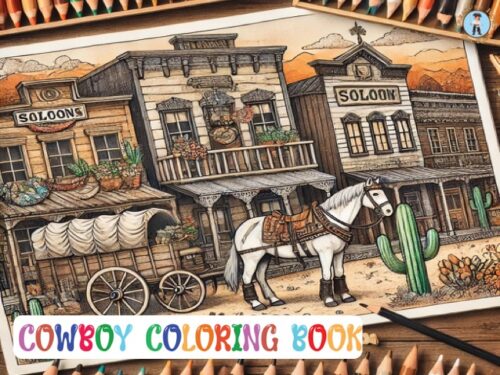 cowboy coloring book