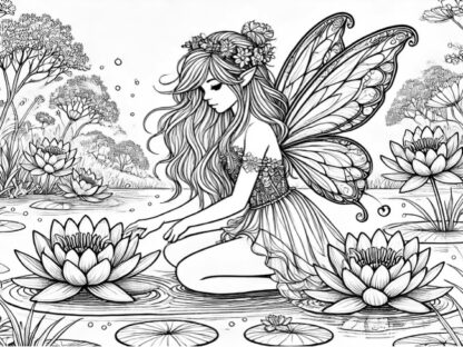 fairy fantasy coloring book