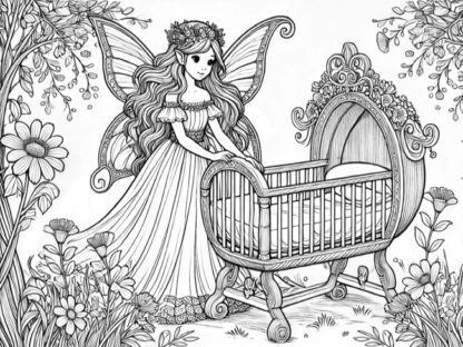 printable fairy coloring pages