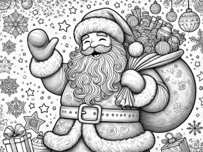 Santa coloring page