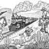 western adventure coloring book