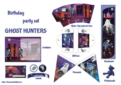 Ghost Hunters birthday party printables