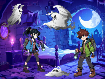 Ghost Puzzle Game for kids