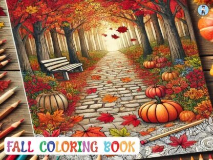 Fall coloring book