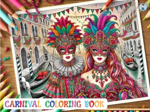 printable carnival coloring book for kids