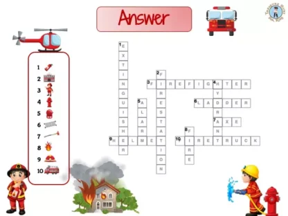 Firefighter Crossword Printable