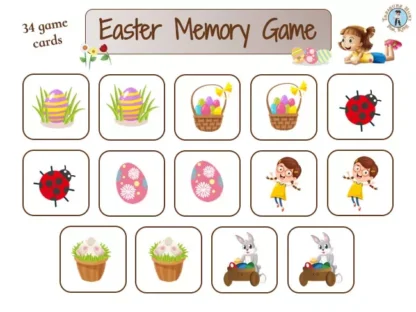 Free Easter Memory Game Printable for Kids (PDF)
