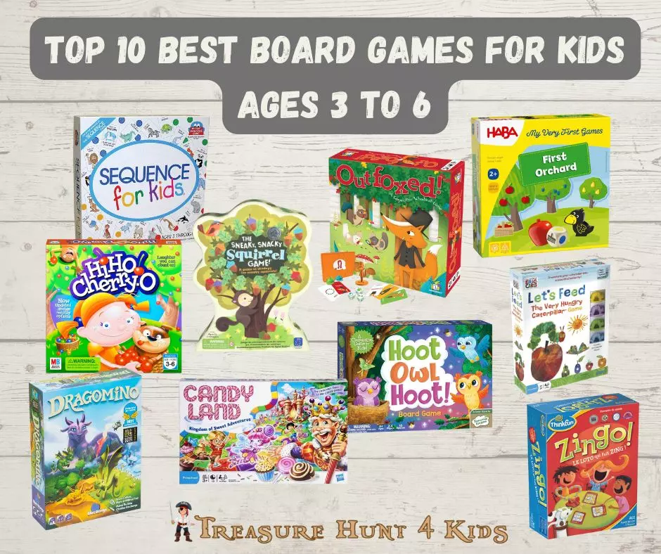 best board games for kids ages 3 to 6