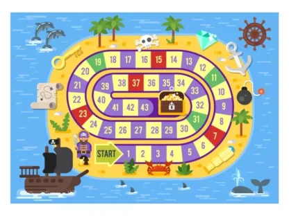 printable pirate game board for children