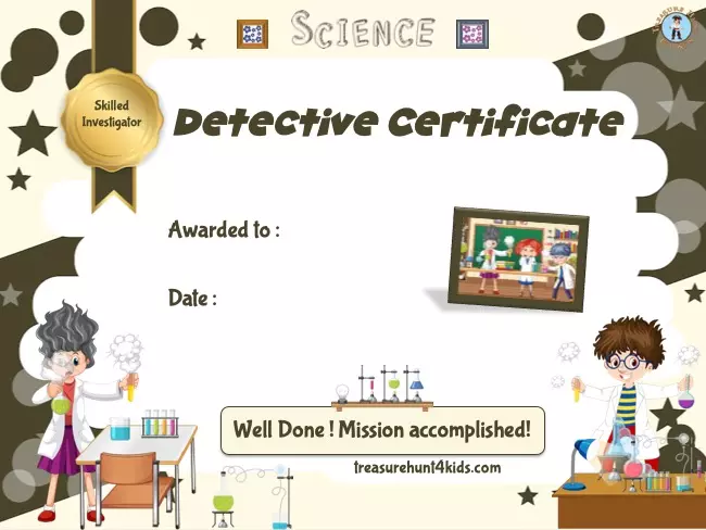 Detective Science Game for Ages 8+